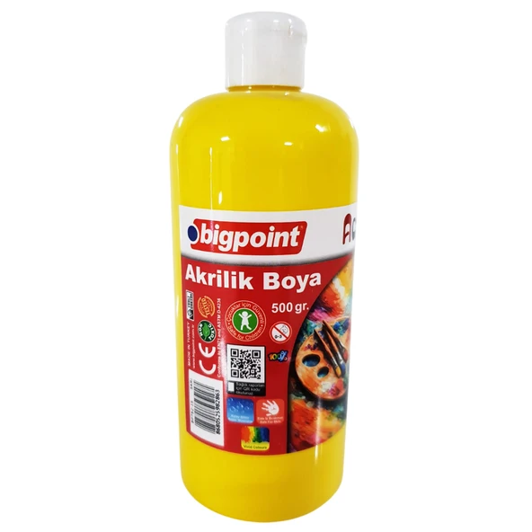 Bigpoint Akrilik Boya 500 gram Sarı ürün görseli 1