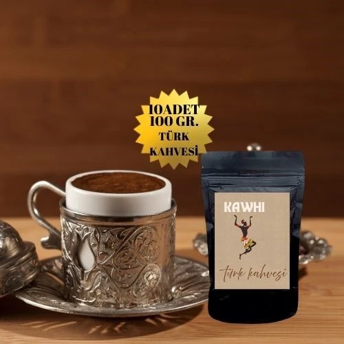 KAWHİ COFFEE TÜRK KAHVESİ 10X100 GR. ürün görseli 1
