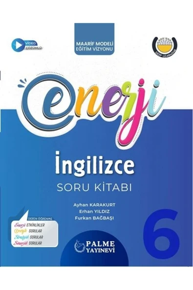 Palme 6.Sınıf Enerji İngilizce Soru Kitabı Yeni ürün görseli 1