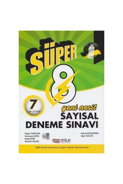 Nitelik 8.sınıf Deneme Yeni Nesil Süper Sayısal 7 Deneme ürün görseli 1