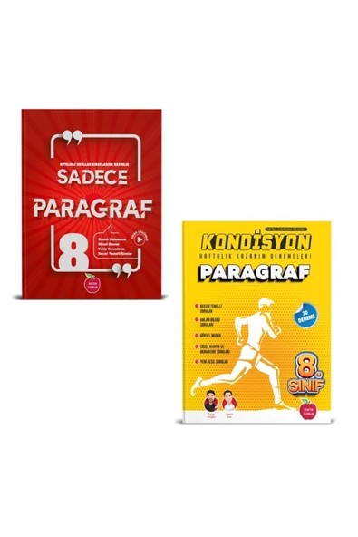 8.Sınıf Sadece Paragraf Soru Bankası + Kondisyon Paragraf Denemeleri (2 Kitap) ürün görseli 1