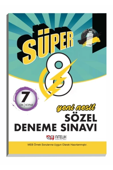 8. Sınıf Yeni Nesil Süper Sözel 7'li Denem Sınavı ürün görseli 1
