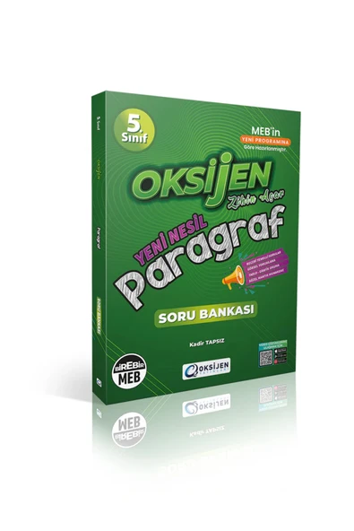 Oksijen Yayınları 5. Sınıf Paragraf Soru Bankası Yeni ürün görseli 1