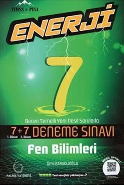 7. Sınıf Fen Bilimleri Enerji 7+7 Deneme Sınavı / Kolektif / Palme Yayıncılık / 9786052824535 ürün görseli 1