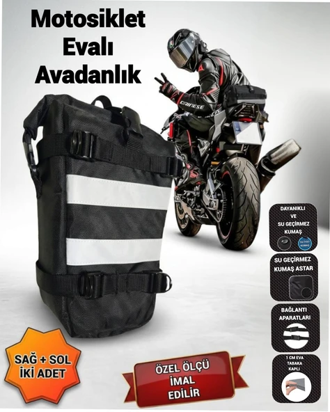 SEVBAGS MOTOSİKLET ÖN KORUMA DEMİRİ ÇANTALARI EVALI AVADANLIK 600 ürün görseli 1