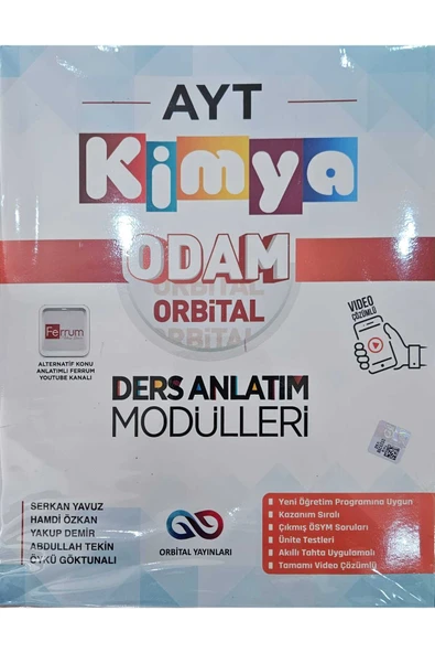 ORBİTAL YAYINLARI AYT ODAM DERS ANLATIM MODÜLLERİ KİMYA 2025 ( ERZEN KİTAP ) ürün görseli 1