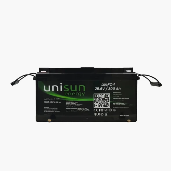 Unisun 25.6V 300A Lityum Akü Lifepo4 ürün görseli 1