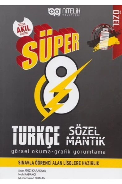8.sınıf Yeni Nesil Süper Türkçe Sözel Mantık *yeni* ürün görseli 1