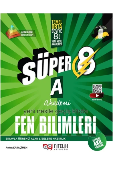LGS Süper 8.Sınıf Fen Bilimleri A Yeni Nesile Geçiş Kitabı ürün görseli 1