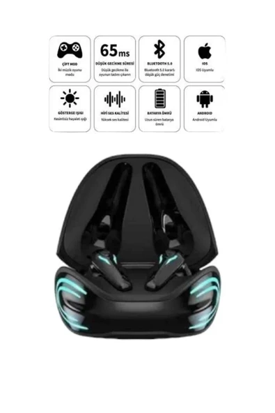 Android ve İOS Uyumlu Bluetooth Kulaklık  Kulaklık Mini - Resim 4