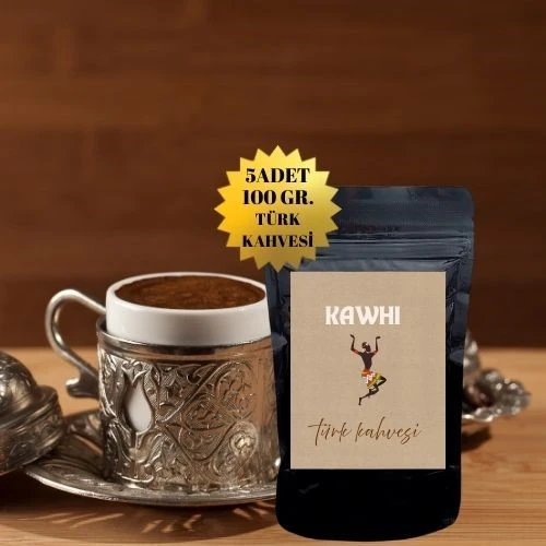 KAWHİ COFFEE TÜRK KAHVESİ 5X100GR. ürün görseli 1