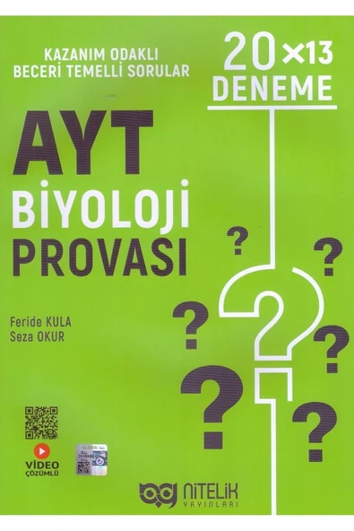 Ayt Biyoloji Provası 20x13 Deneme ürün görseli 1