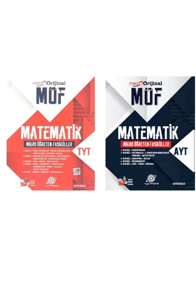Orijinal Mikro TYT Matematik MÖF Mikro Öğreten Set ve AYT Matematik MÖF Mikro Öğreten Fasiküller ürün görseli 1