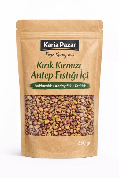 Kırık Kırmızı Antep Fıstığı Tatlılık Serpmelik 250 g ürün görseli 1