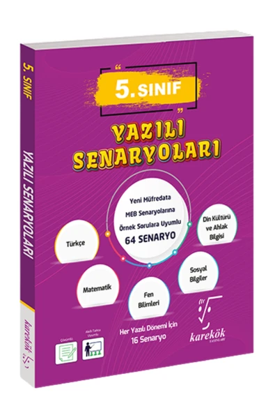 5.Sınıf Tüm Dersler Yazılı Senaryoları Güncel Yeni Müfredat ürün görseli 1