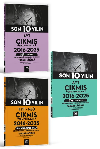 TYT MSÜ, AYT MF ve AYT TM Son 10 Yılın Çıkmış Soruları Seti 2025 Yılı Dahil ürün görseli 1