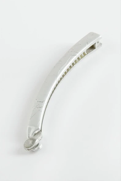 Gümüş Renkli Muz Toka 11 cm ürün görseli 1