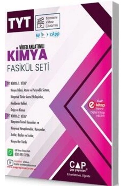Çap Yayınları TYT Kimya Seti ürün görseli 1