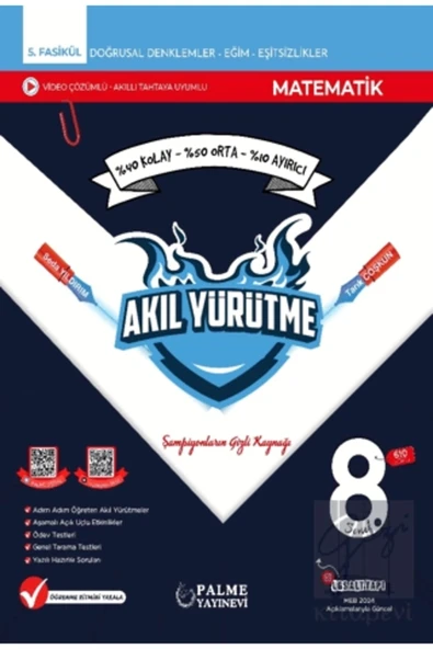 8. Sınıf Matematik Akıl Yürütme Video Çözümlü ürün görseli 1
