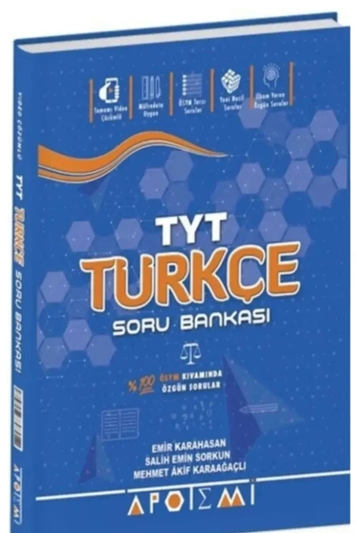Apotemi YKS TYT Türkçe Soru Bankası Apotemi Yayınları ürün görseli 1