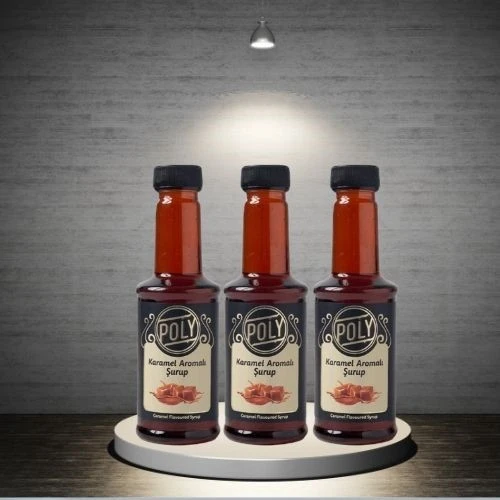 POLY KARAMEL AROMALI ŞURUB 3X200ML. ürün görseli 1