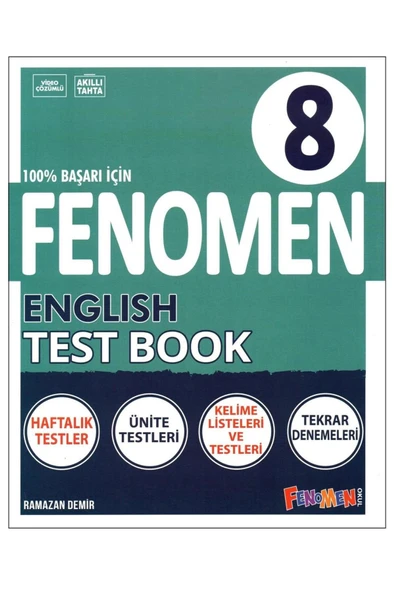 Fenomen 8. Sınıf LGS English Test Book ürün görseli 1