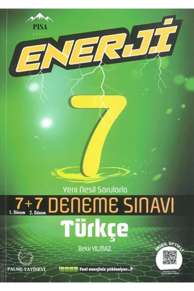 7. Sınıf Türkçe Enerji 7 + 7 Deneme / Bekir Yılmaz / Palme Yayıncılık / 9786052824474 ürün görseli 1