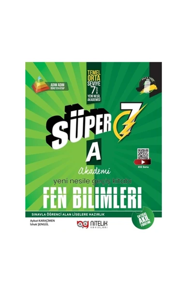 7. SINIF SÜPER 7 FEN BİLİMLERİ A YENİ NESİLE GEÇİŞ SORU KİTABI ürün görseli 1