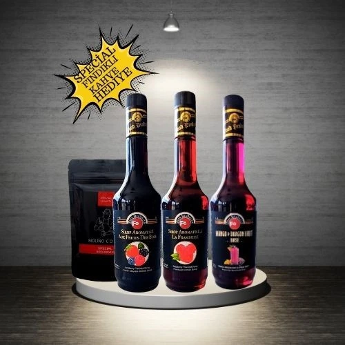 FO ORMAN MEYVELİ 700ML+FO FRAMBUAZ 700ML+FO EJDER MANGO 700ML+ FINDIK PARÇACIKLI SPECİAL FINDIK PARÇACIKLI 100GR. DİBEK KAHVE HEDİYELİ ürün görseli 1