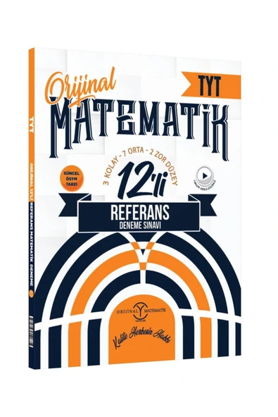Orijinal Tyt Matematik 12’li Referans Deneme 3 Kolay 7 Orta 2 Zor Düzey ürün görseli 1