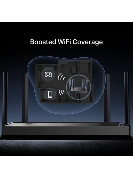 TP-Link Archer BE220 4 Port 3600 Mbps Router - Resim 3