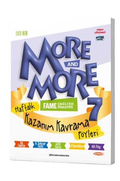 More And More 7 Sınıf Haftalık Kazanım Kavrama Föyleri ürün görseli 1