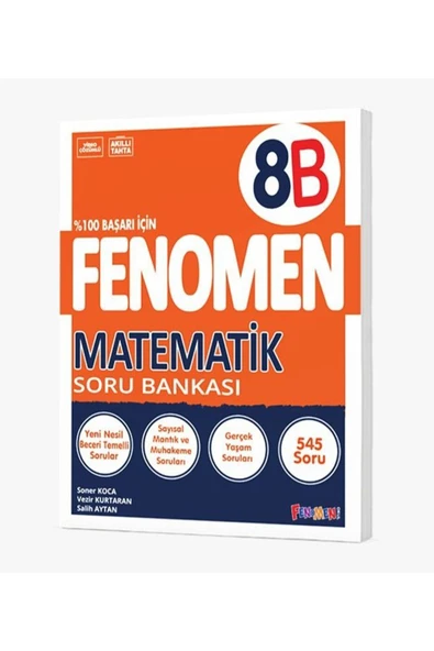 FENOMEN OKUL 8. SINIF MATEMATİK SORU BANKASI (B) / TR ürün görseli 1