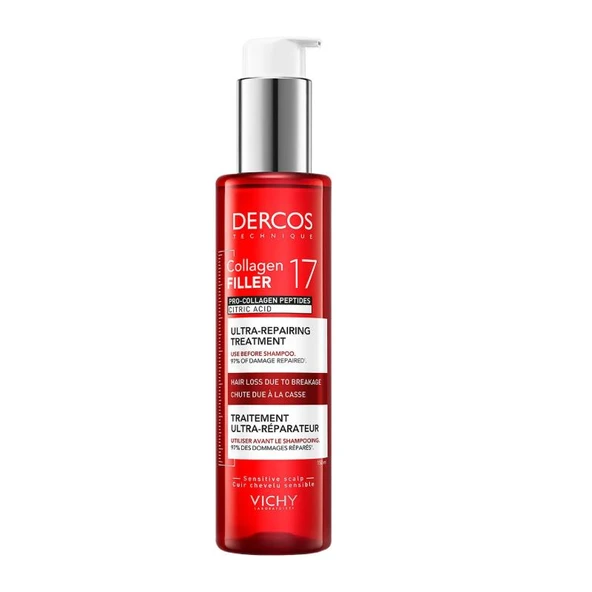 Vichy Dercos Collagen 17 Filler Şampuan Öncesi Bakım 150 ml ürün görseli 1