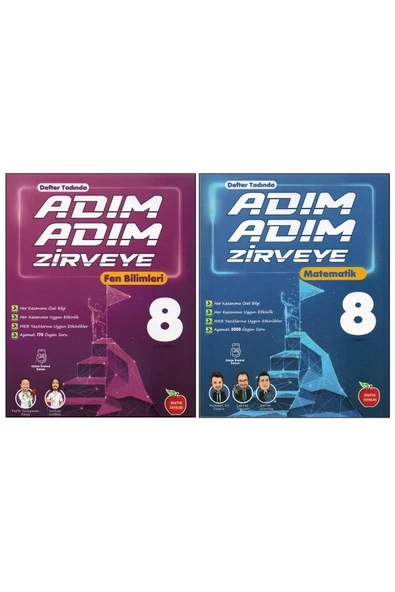 NEWTON 8. SINIF ADIM ADIM ZİRVEYE FEN B.+MATEMATİK (2 KİTAP) ürün görseli 1