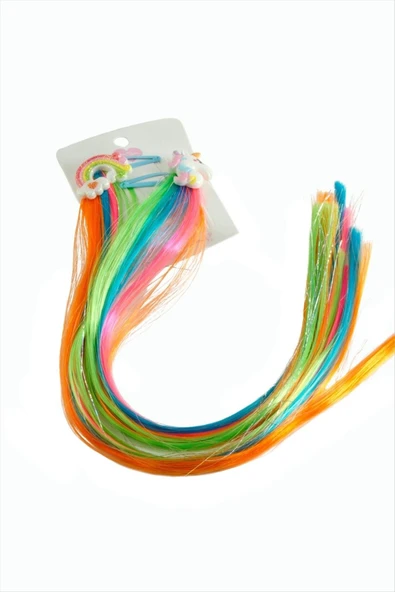 Unicorn Gökkuşağı Renkli Çıtçıtlı Saç Aksesuarı 2 Adet ürün görseli 1