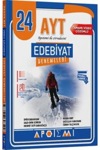 Apotemi Yayınları AYT Edebiyat 24 Çözümlü Deneme ürün görseli 1