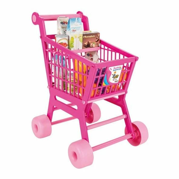 07 608 Pilsan Pratik Pembe Market Arabası (meyve ve sebze) ürün görseli 1