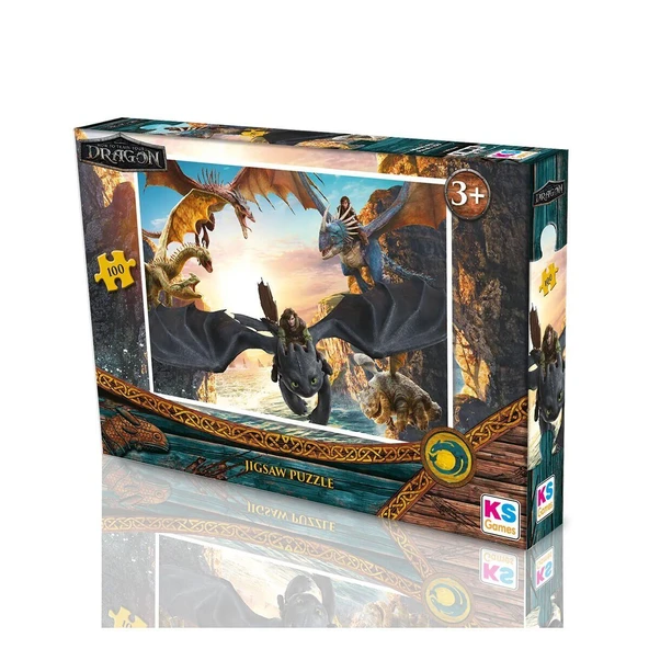 HD 714 HOW TO TRAIN YOUR DRAGON PUZZLE 100 PRÇ - Resim 2