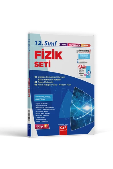 Çap Plus 12. Sınıf Anadolu Lisesi Fizik Fasikül Konu Anlatımlı Seti ürün görseli 1