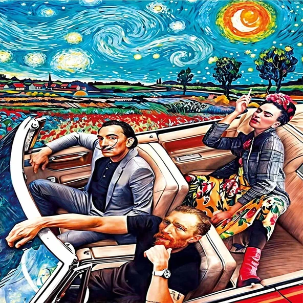 20823 PUZZLE 1000 Starry Night of Art ürün görseli 1