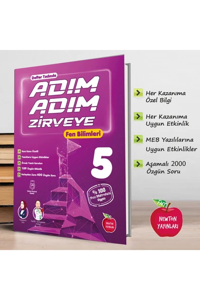 5.Sınıf Adım Adım Zirveye Fen Bilimleri  Defter Tadında Soru Bankası ürün görseli 1