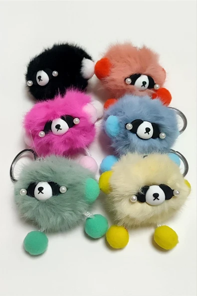 Gözlüklü Peluş Anahtarlık - Resim 3