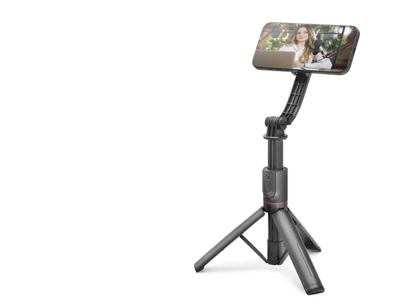 Telefon Tripodu Ve Selfie Çubuğu Seti Manyetik Bluetooth Kumandalı 105 Cm - Siyah ND1048 ürün görseli 1