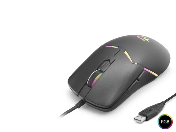 G602 Gaming Mouse 7200 Dpi 6 Tuş 1000 Hz Rgb - Siyah ürün görseli 1