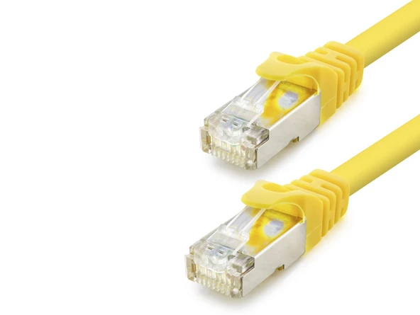 Cat7 Ethernet Patch Kablosu 10 Gbps 600 Mhz 1.5 M - Sarı HDX5104 ürün görseli 1