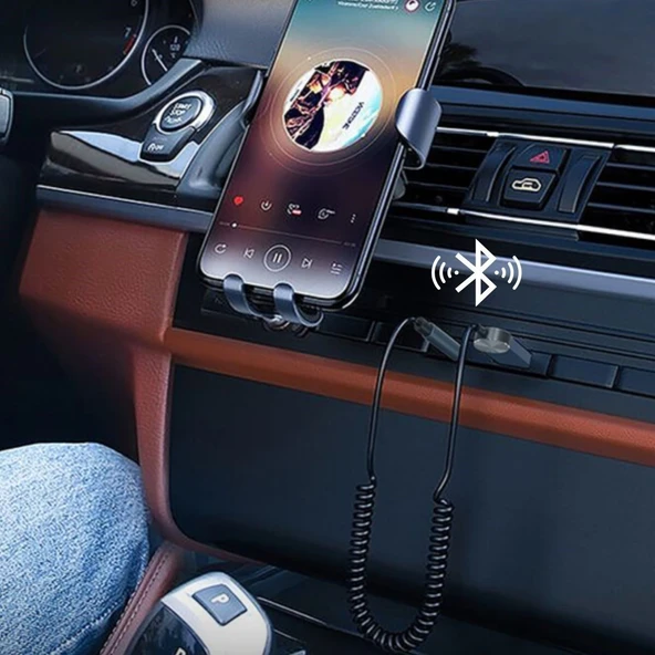 Araba için Bluetooth Aux Alıcısı Wireless Araç Kiti - Resim 2