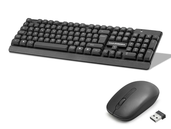 Kablosuz Klavye Ve Mouse Seti - Siyah HD843 ürün görseli 1
