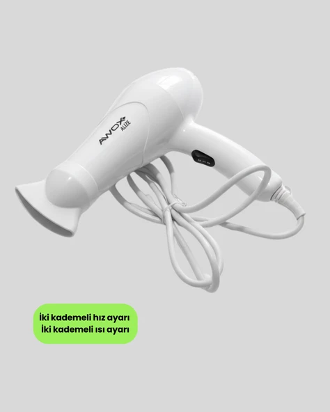 Katlanabilir Seyahat Tipi Saç Kurutma Makinesi Çift Kademeli Ayar - Resim 5