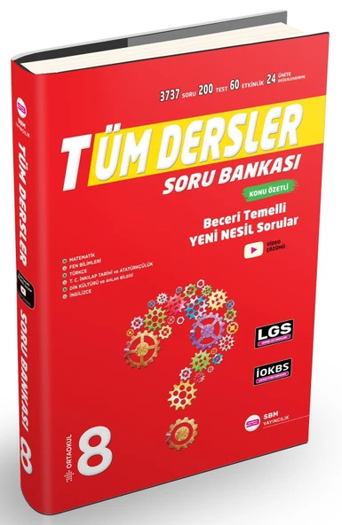8.Sınıf Tüm Dersler Soru Bankası SBM Yayınları ürün görseli 1
